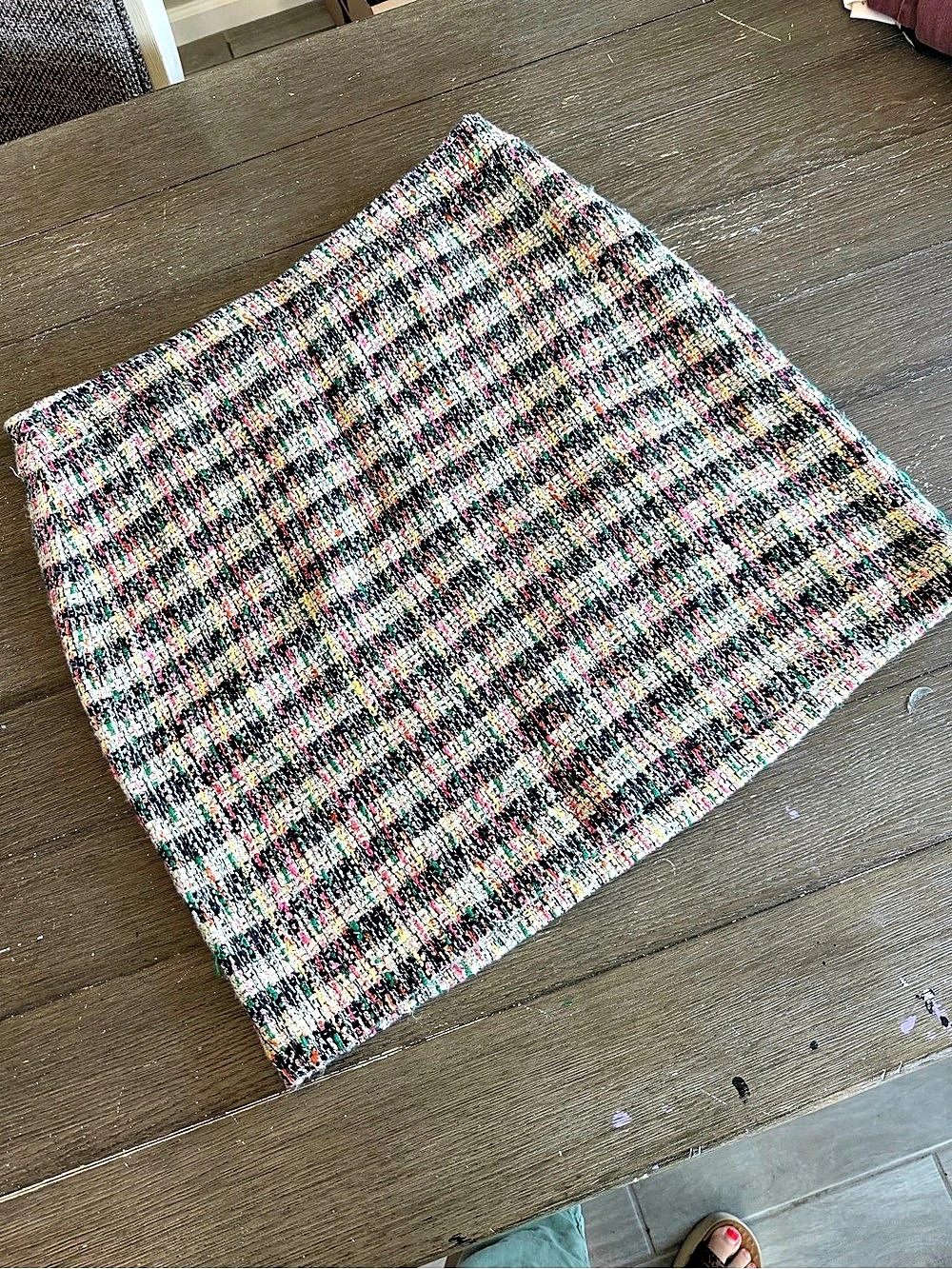 Talbots A-Line Skirt - Café Tweed Café Tweed Mini Skirt, Multicolor- Size 16